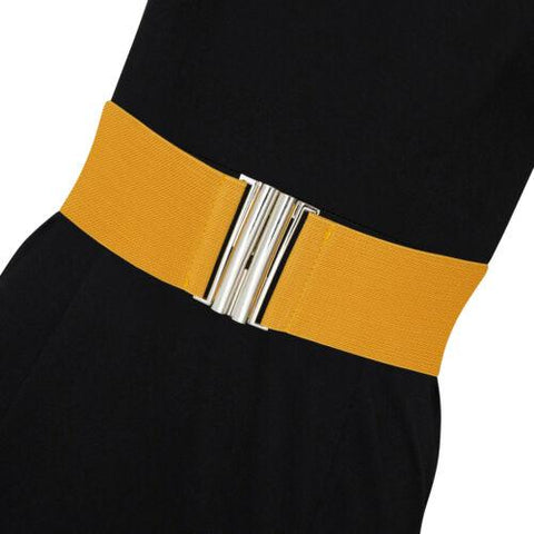 Elasticated Belt Wide Ladies Waist Cincher-WF01060-Veeddydropshipping