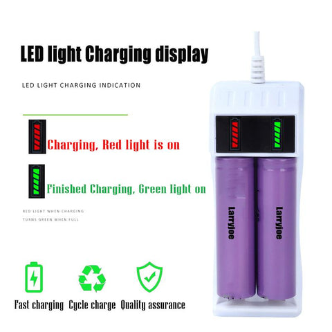 Smart LED Chargering 14500 /18650 Battery Charger Universal 2 Slot Li-ion Battery -CE00205-Veeddydropshipping