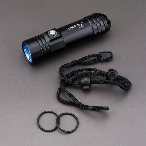 SecurityIng 800LM Diving Main Flashlight IPX8 Waterproof Scuba Night Dive-TI00965-Veeddydropshipping