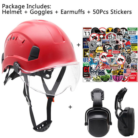 Safety Helmet with  Construction Hard Hat-CO00679-Veeddydropshipping