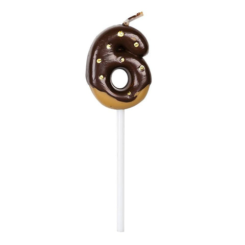 Donuts Numbers Birthday Candles Wishing Parties-HA00361-Veeddydropshipping