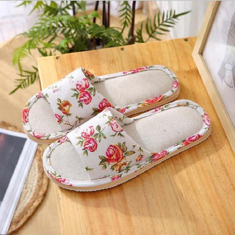 Autumn Home Slippers Casual Floral Indoor Soft Slippers-BS01097-Veeddydropshipping