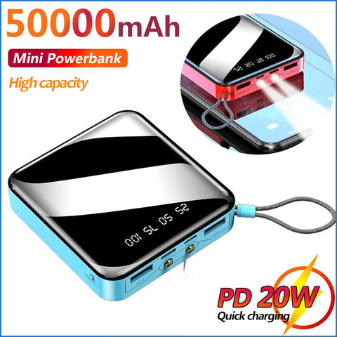 20000mAh Mini Portable Power Bank Digital Display External Battery Fast Charging Mobile Phone-PA00460-Veeddydropshipping