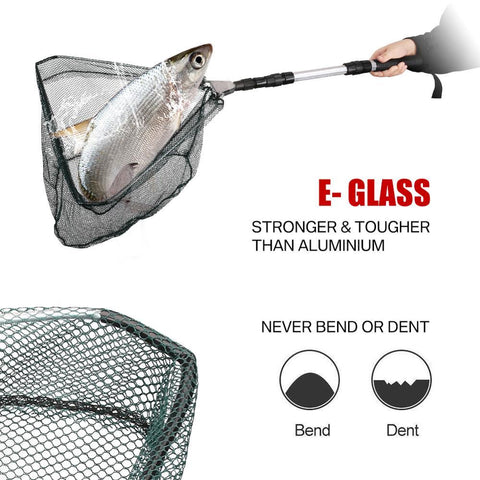 130CM Aluminum Alloy Fishing Net Telescoping Foldable Landing Net Retractable Pole-OS00401-Veeddydropshipping