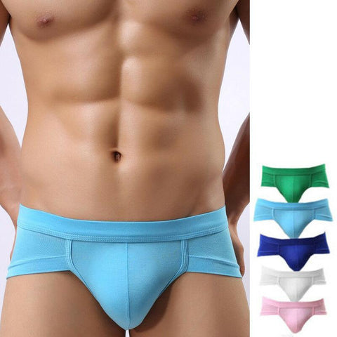 Low Waist Short Boxers Pants Underwear Underpant Black Gray-MF01642-Veeddydropshipping