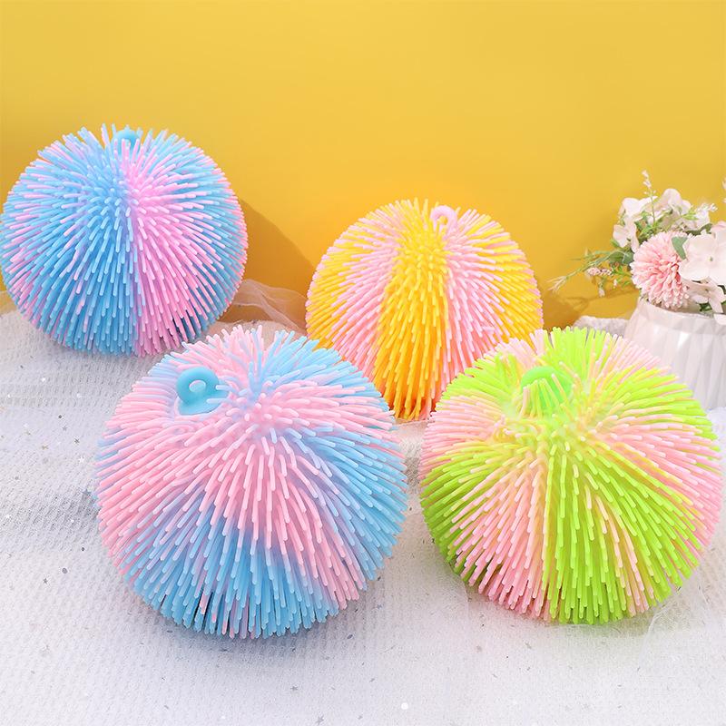 Fun New Luminous Two-color Decompression Toys Squeeze Ball-TB01538-Veeddydropshipping