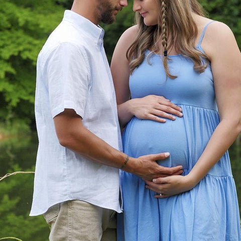 Pregnant Women Dress Sleeveless Adjustable Strap Swing Dresses-TB00617-Veeddydropshipping