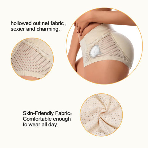 Seamless Fake Booty Hip Pad Panties-WF00781-Veeddydropshipping