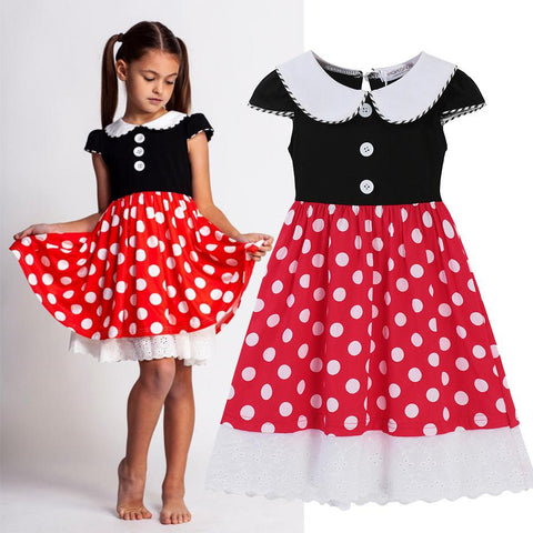 Encanto Frozen Disney Princess Dress Girl Mirabel Isabela Elsa Anna-TB00840-Veeddydropshipping