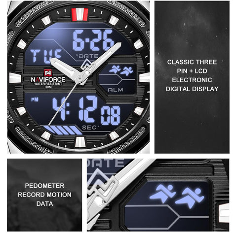 Watches for Men Luxury Brand Digital Chronograph Sport Quartz-JW00803-Veeddydropshipping