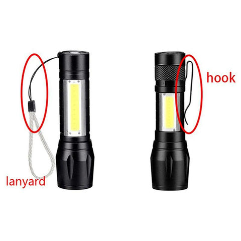 4PC High Power Rechargeable LED Flashlight Mini Zoom Torch Outdoor Camping-TI00785-Veeddydropshipping