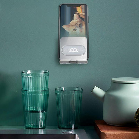 NEW Wall Mounted Suction Cup Phone Holder Stick Universal Wall Hanging Cell Phone-PA00538-Veeddydropshipping