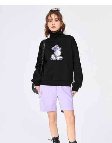 Women High Neck Fleece In Sweater Loose-Veeddydropshipping