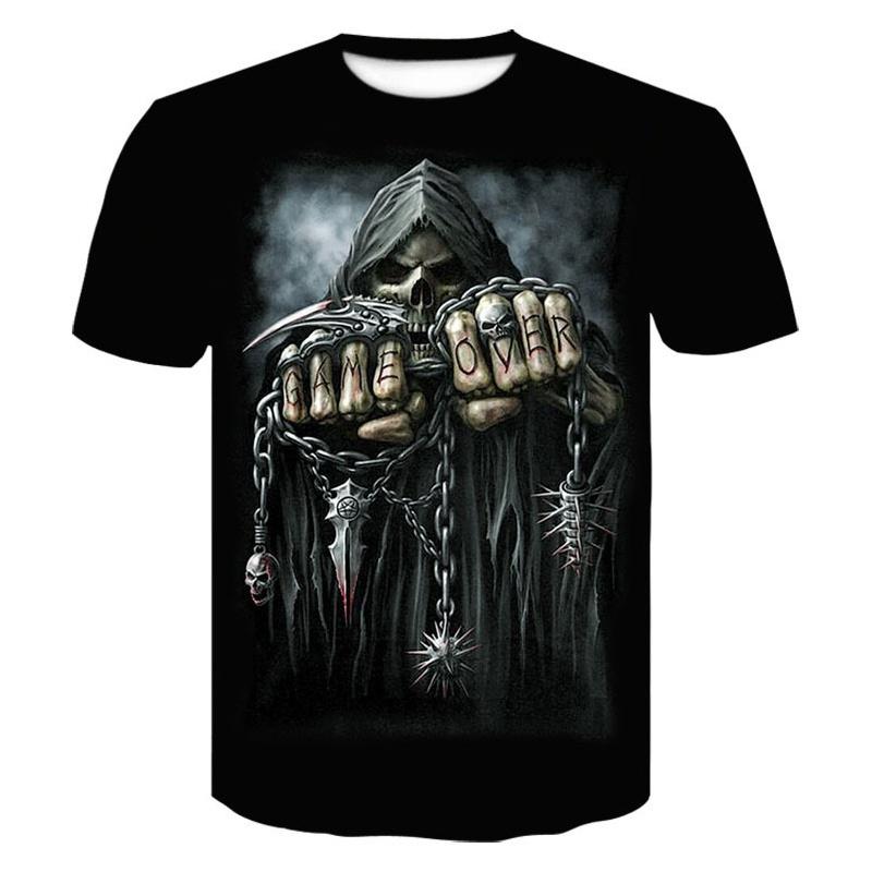 Fashion Round Neck T-Shirts Casual Gothic Death-MF00223-Veeddydropshipping