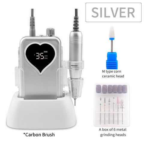 Rechargeable Desktop Base Manicure Electric Machine Nail File-BH01021-Veeddydropshipping