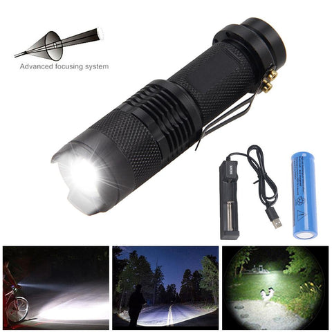 Vastfire Mini SK68 Zoomable 1200LM XPE LED Waterproof Flashlight Torch-TI00798-Veeddydropshipping