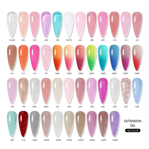 30ML Acryl Gel Nail Art Extension Reflective Glitter Poly UV -BH01001-Veeddydropshipping