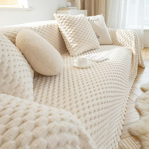 Soft Sofa Cover Slipcover Fleece Sofa Towel Blanket-HA00449-Veeddydropshipping