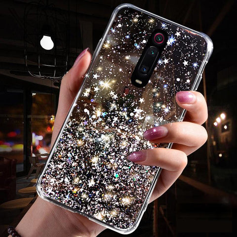 Bling Glitter Case for Huawei P20 Lite P30 Silicon Crystal Sequins Soft Cover-PA00266-Veeddydropshipping