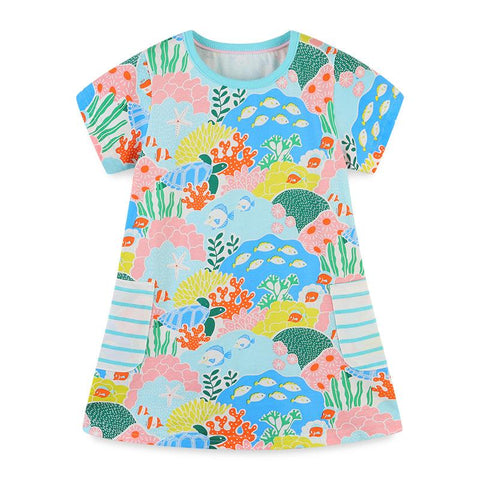 Little maven Baby Girls Summer Clothes Casual Children Lovely Cotton-TB00844-Veeddydropshipping