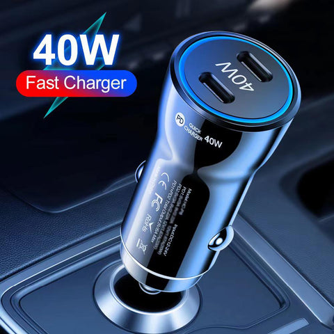 EONLINE 40W Fast Car Phone Charger-PA01155-Veeddydropshipping