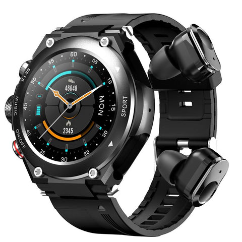 2023 New T92 Smart Watch Bracelet 2 in 1 TWS Wireless Earbuds 1.28Inch-CE00527-Veeddydropshipping