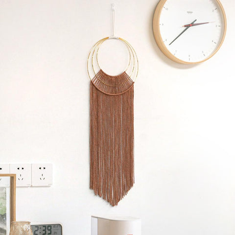 Creative Metal Round Cotton Wall Decoration-HA00215-Veeddydropshipping