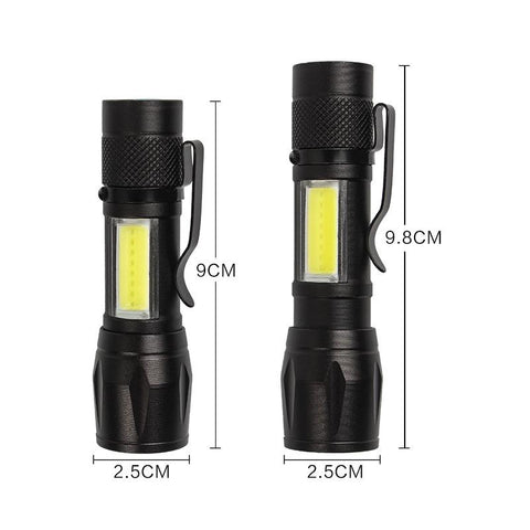Portable Rechargeable Zoom LED Flashlight XP-G Q5 Flash Light Torch-TI00780-Veeddydropshipping