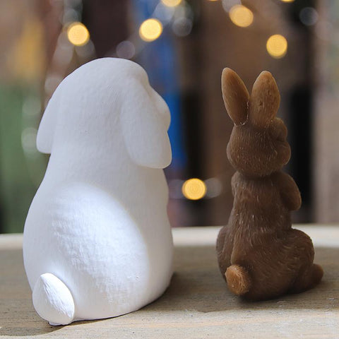 Rabbit Shaped Silicone Candle Mold 3d-HA00371-Veeddydropshipping
