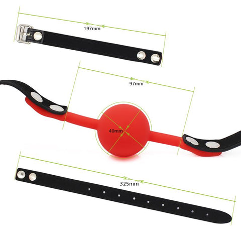 Soft Silicone Gag Ball Sex Toys Open Mouth Gag BDSM Bondage Mouth Ball Woman -BH01277-Veeddydropshipping