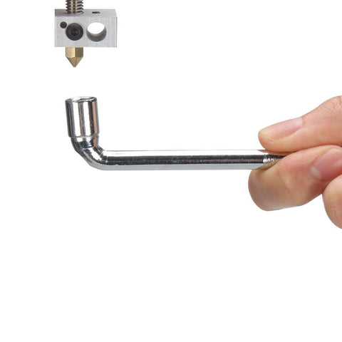 2PCS L-Shaped 6mm 7mm Wrench Tool For Fixed MK8 E3d Brass Nozzle 5 IN 1-Veeddydropshipping