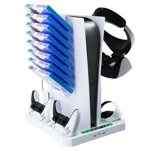 Packaged charger for PS5 host multi-function cooling base -CE01167-Veeddydropshipping
