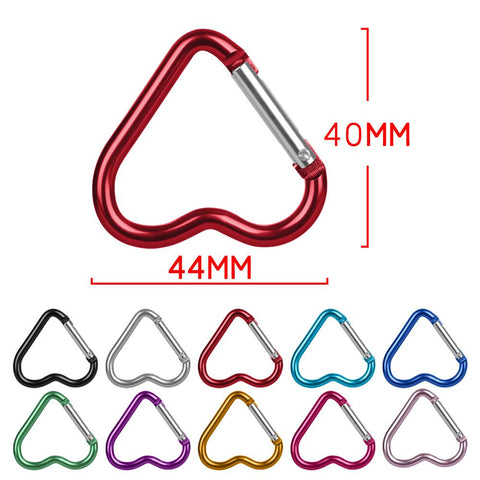 Heart-shaped Buckles Carabiner Water Bottle Hanging Clip-HA00044-Veeddydropshipping