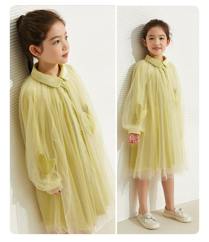 AMII Kids Girls Dresses Autumn Long Sleeve Aline Elegant Princess-TB00874-Veeddydropshipping