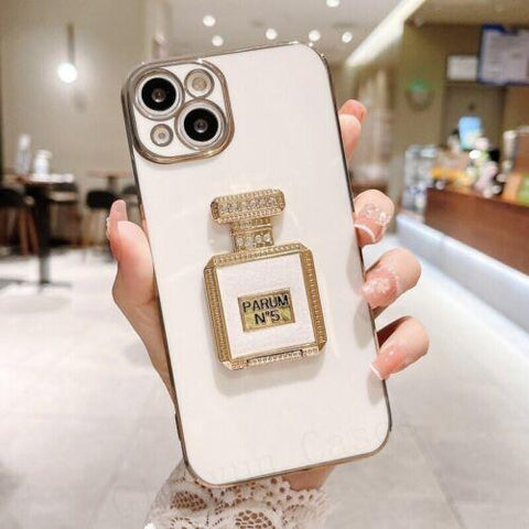 Bling Perfume Bottle Handbag TPU Case Cover For iPhone 13 14 XR/ Samsung S22-PA00165-Veeddydropshipping