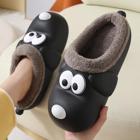 Warm Slippers Soft Waterproof EVA Plush Slippers Men-BS01136-Veeddydropshipping