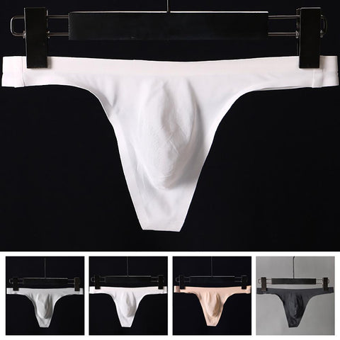 Stretchy Briefs Breathable Thong T-Back Male Underpants Seamless-MF01657-Veeddydropshipping