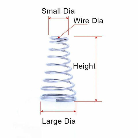 Wire Diameter Tower Springs Conical Cone-TI00567-Veeddydropshipping