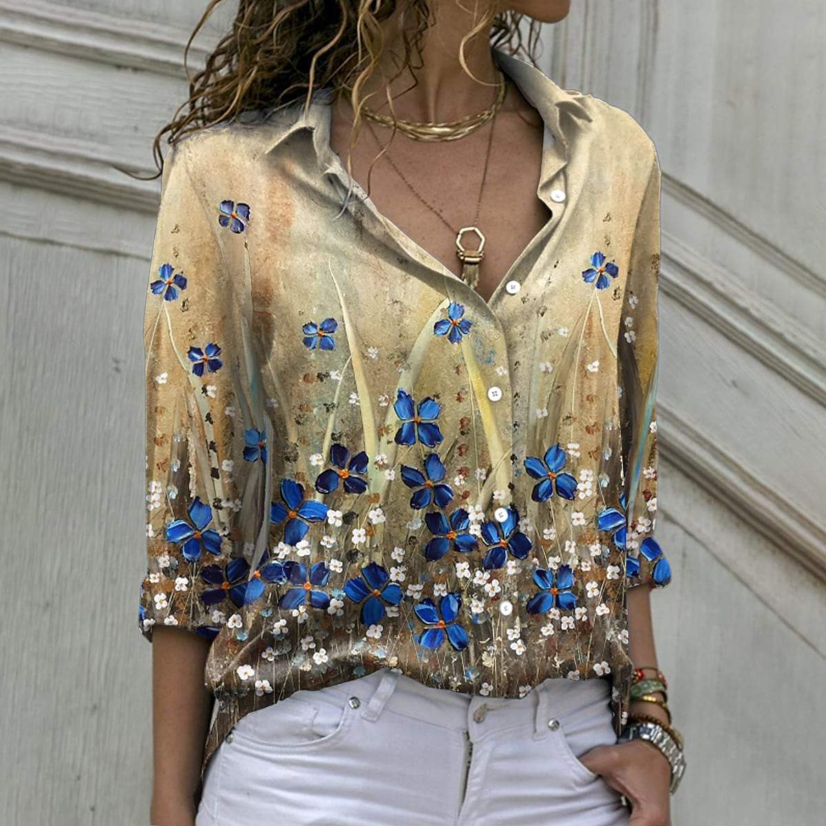 Elegant Women Fashion Long Sleeve Shirts-Veeddydropshipping