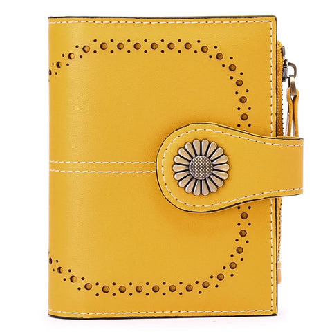 Wallet Luxury Brand Oil Wax Genuine Leather Coin Purses Zipper Card-BS00181-Veeddydropshipping