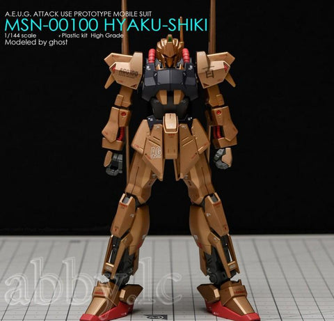 for HG UC 1/144 MSN-00100 Hyaku-Shiki 2016 ver Revive Renewal Water-TB01471-Veeddydropshipping