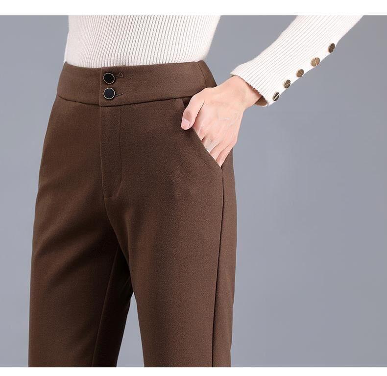 Vintage High Waist Button Flare Pants-Veeddydropshipping