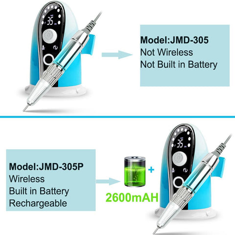 Rechargeable Nail Drill Machine Electric for Nail Bits Set-BH01061-Veeddydropshipping