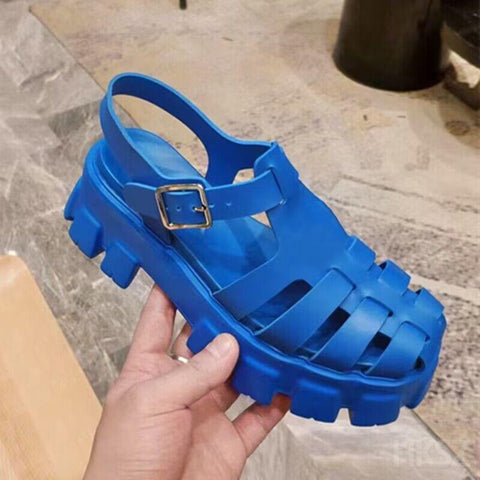 Heel Sandals Roman Shoes Summer Casual Beach Sandals-BS00869-Veeddydropshipping