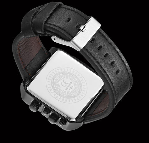 Luxury Fashion Men Watches Gold Steel Sport Square Watch -JW00816-Veeddydropshipping