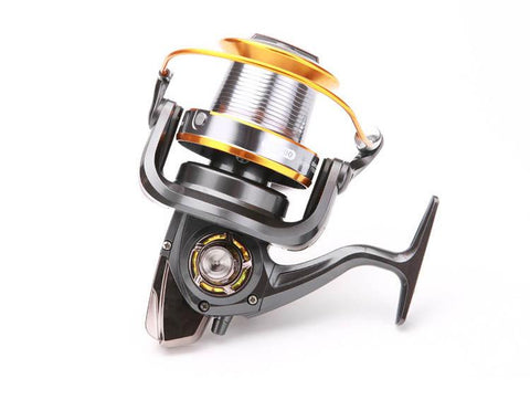 Far Throw Fishing Reel Metal LJ 3000-9000 Series 12+1 BB Bevel Cup Freshwater -OS00317-Veeddydropshipping