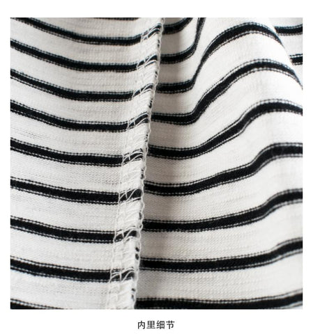 Black White Stripe 2-10T Summer Kids T-Shirts Short Sleeve Tees Children-TB01109-Veeddydropshipping