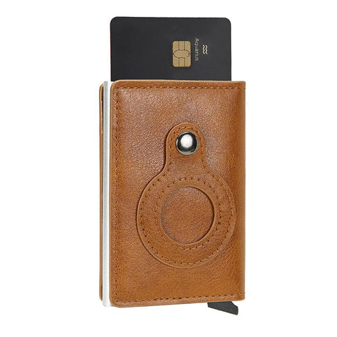 Men Bank Credit Cardholder Minimalist Wallet Metal Air Tag-BS00575-Veeddydropshipping