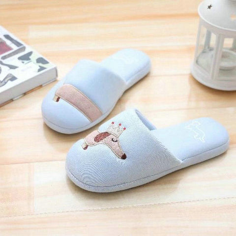 Dog Plush Cotton Slippers Slip On Dachshund-BS01182-Veeddydropshipping