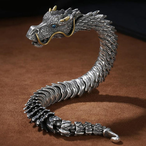 Trendy Personality Domineering Collection-level Smart Dragon Bracelet -JW00260-Veeddydropshipping